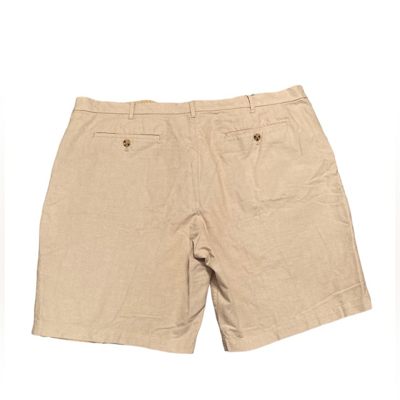 IZOD shorts tan linen look size 42 waist - Picture 2 of 3